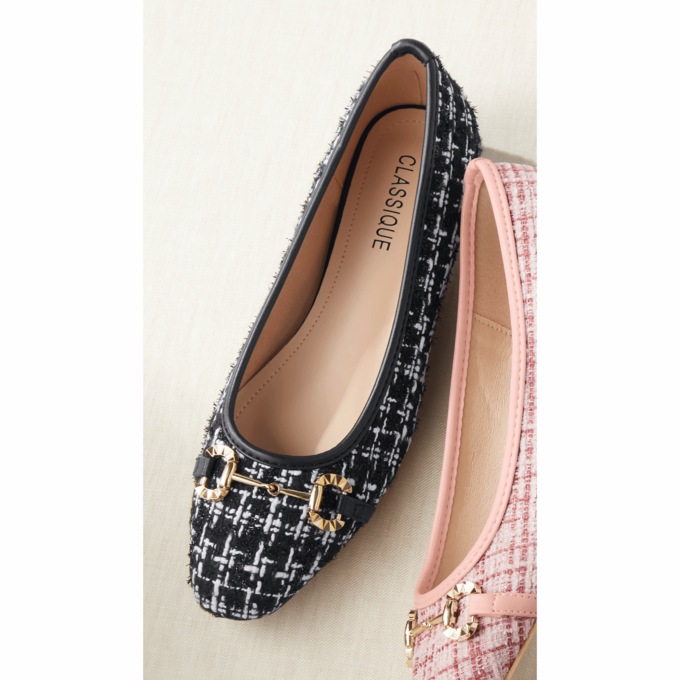 Classique Tweed Ballet Flat, , large