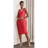 Pearl-Trim Cape Jacket Dress, , large
