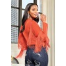Saleema Blouse with Long Fringed Statement Sleeves, , large