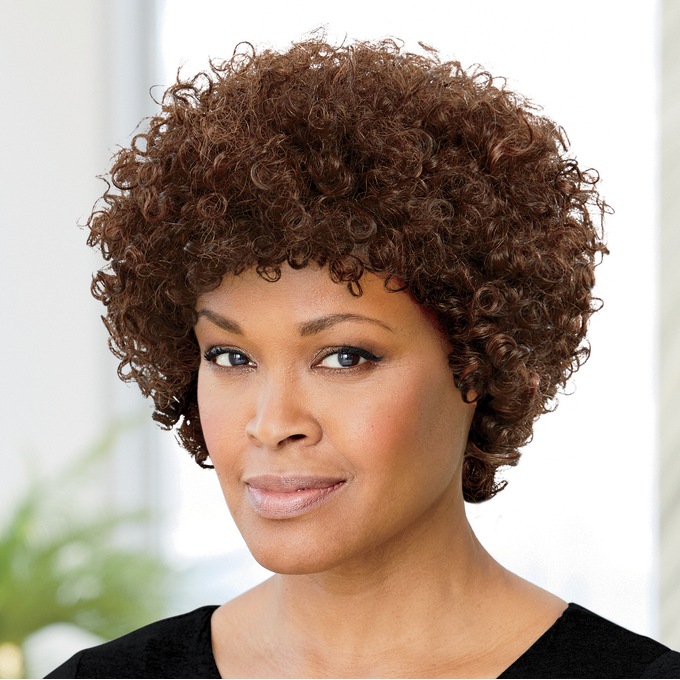 Darian Curly Human Hair Wig, , large