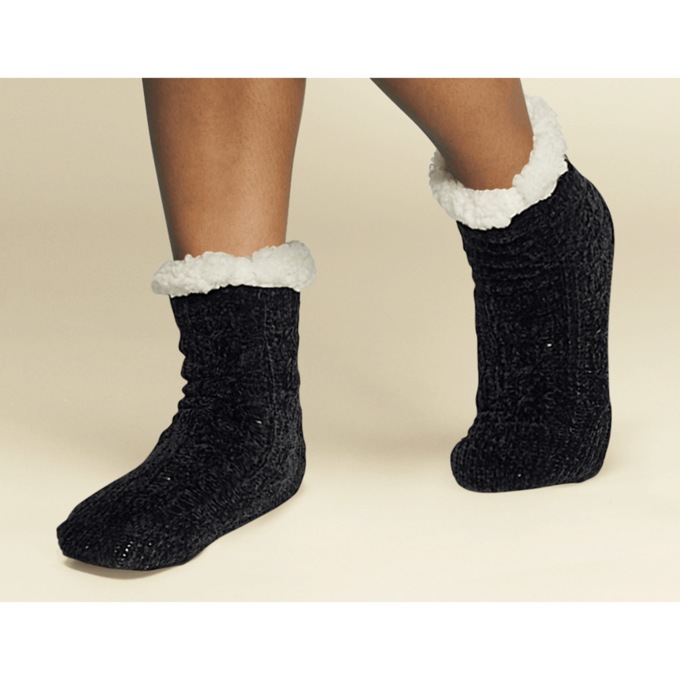 Crazy Soft Chenille Slipper Socks, , large