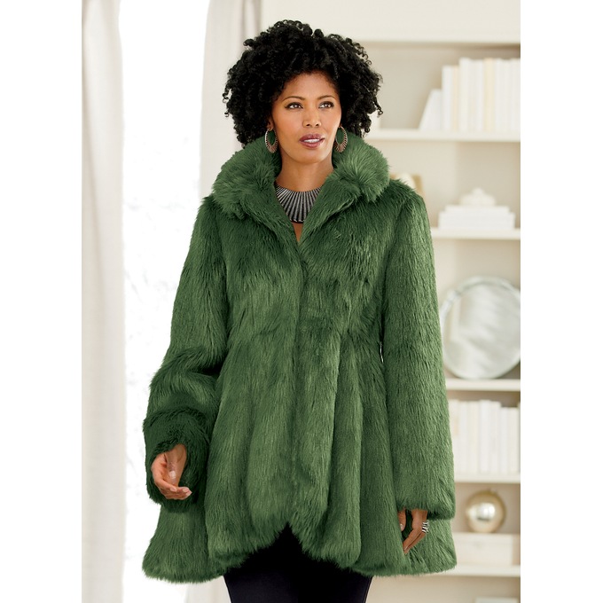 Madelyn Faux Fur Coat, , large