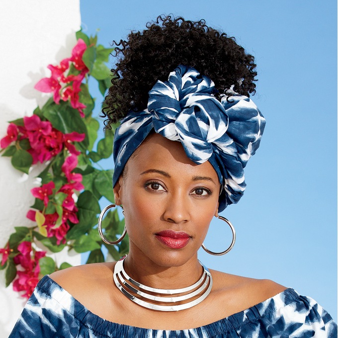 Shibori Headwrap, , large