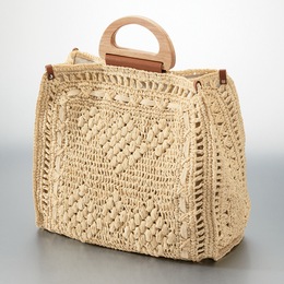 Emilee Crochet Tote, , large