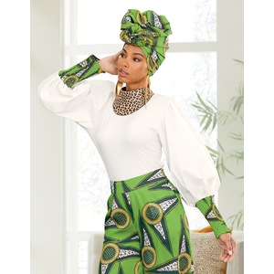 Akasi Mixed Media Top, , large