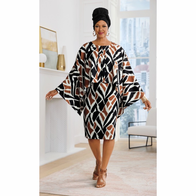 Juno Cape Jacket Dress, , large
