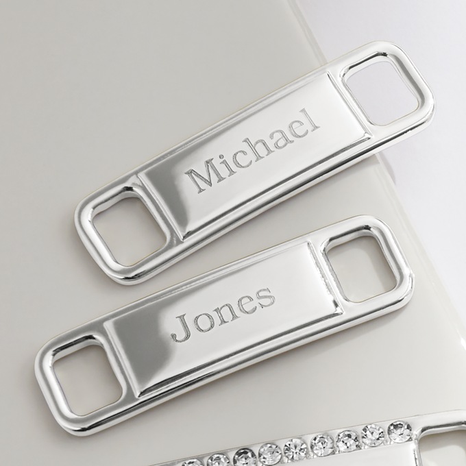 Personalized Pair of Buckle-Style Shoelace Charms, , large