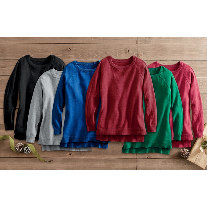 Cashmere-Blend Sweater, , large