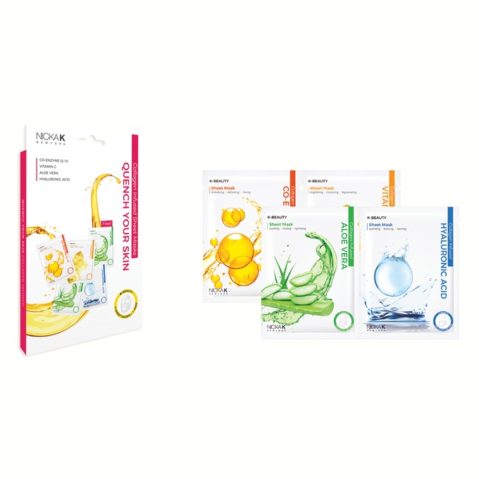Nicka K New York Collagen-Infused Sheet Mask 5-Piece Set, , large