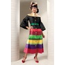 Multi-Striped Fit-and-Flare Dress and Hat, , large