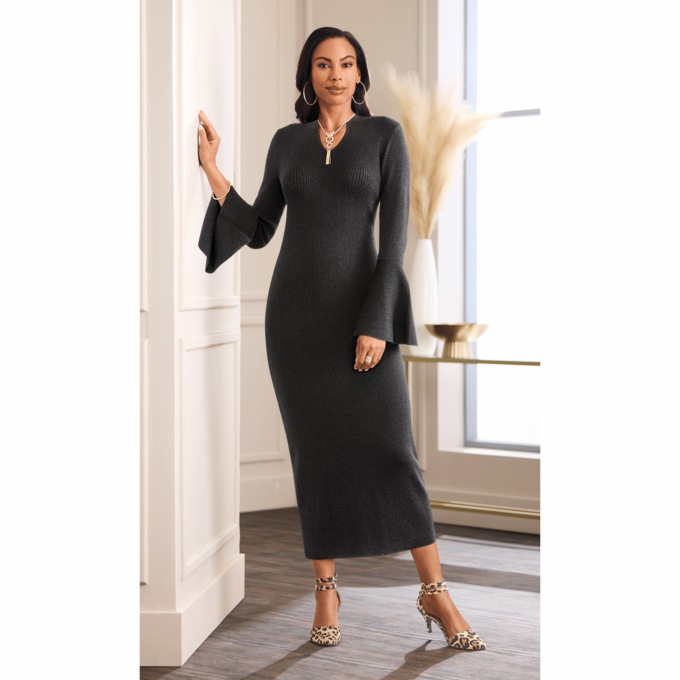 Geneva Sweater Dress, , large