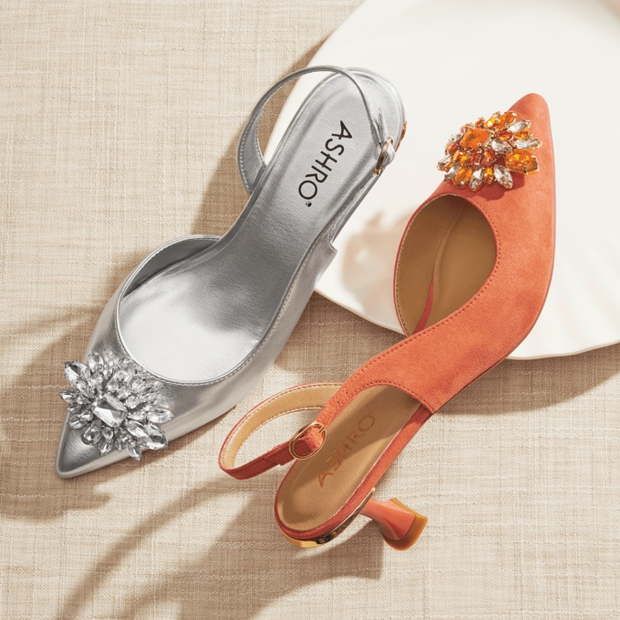 Embellished Slingback, , large