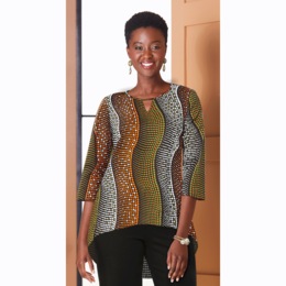 Dot Woven Top, , large