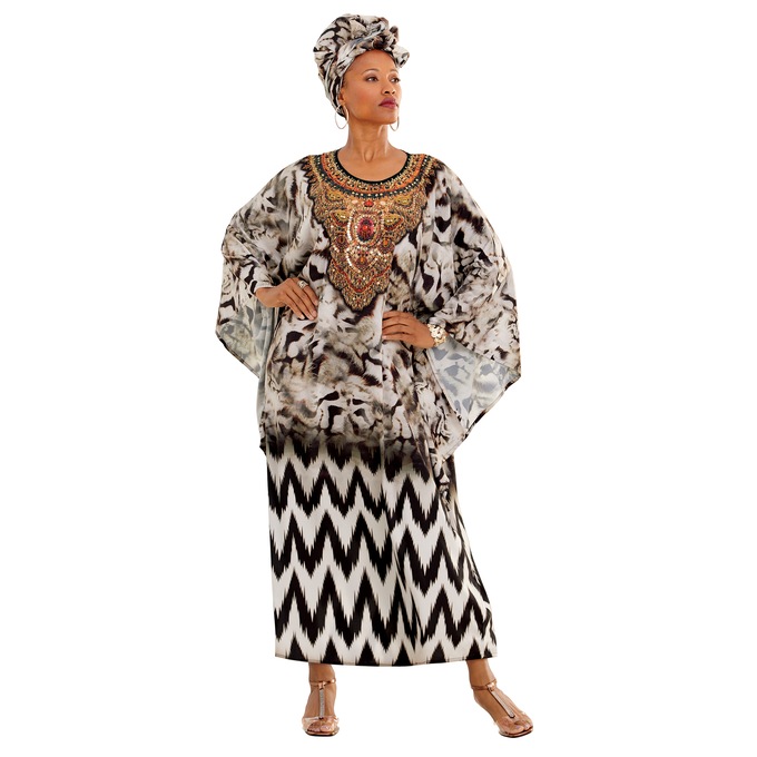Malaika Long Caftan, , large