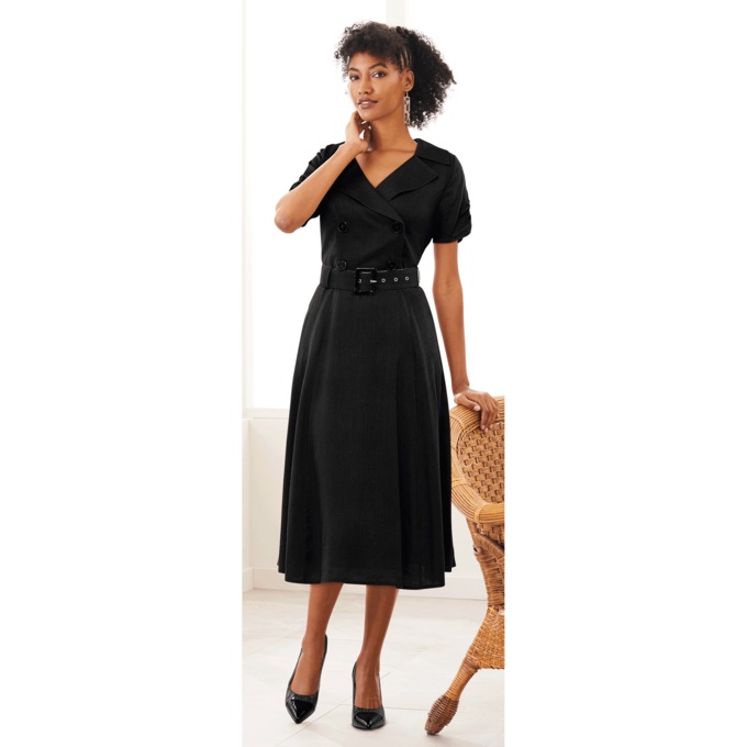 Flirty Fit and Flare Dress, , large