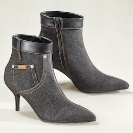 Denim Pocket Bootie, , large