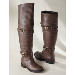 Fold-Over Riding Boots for Women with Over-the-Knee or Cuffed Styling Options and 1.25&rdquo; Heel, , large