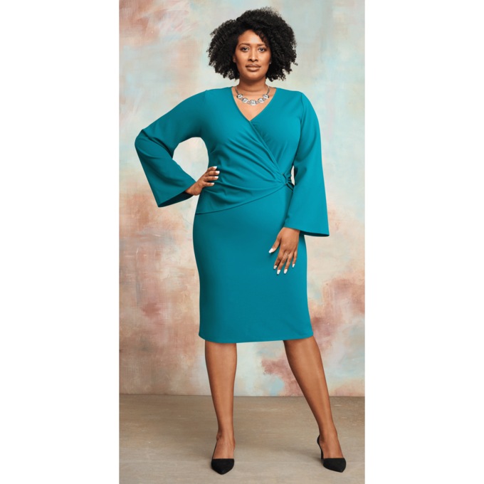 Side-Ring Sheath Dress, , large