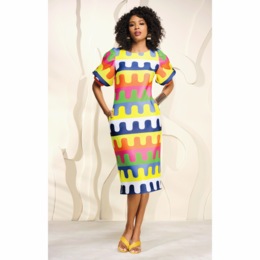 Jotaka Puzzle Sheath Dress, , large