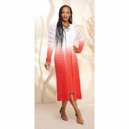 Rehema Dip Dyed Sweater Jacket Dress, , large