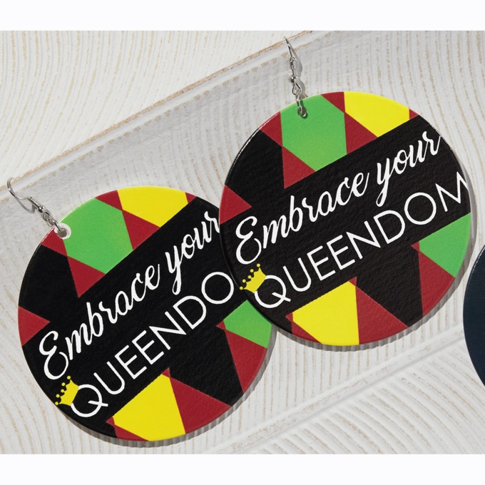 Round Color Statement Earrings, , large