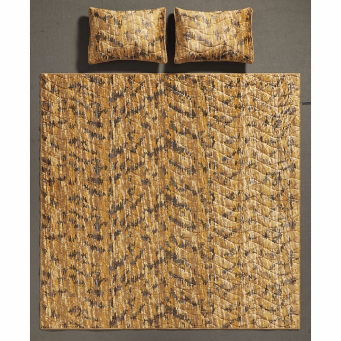 Velvet Animal Print Quilt, , large