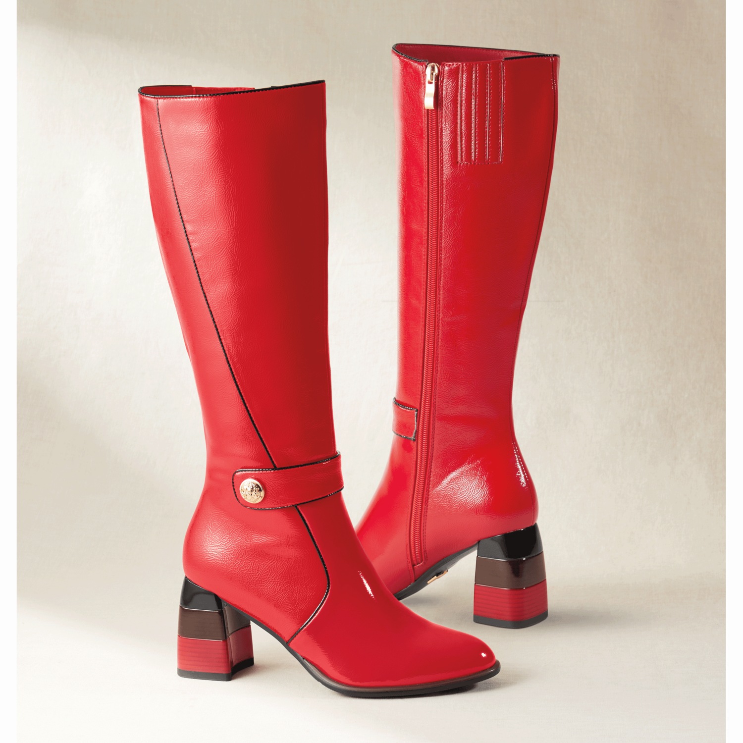 Ninety Union Randi Knee-High Boot with 3” Statement Heel | ASHRO