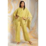Freya Fringed Pant Outfit with High-Low Cape and Attached Tank, , large