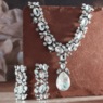 Crystal Removable-Drop Necklace & Earring Set, , large