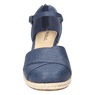 Easy Street Coast Espadrille with 2" Wedge Heel, Navy, large