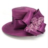 Giselle Hat with Pearls, Rhinestones and Sequins, Regal Purple, large