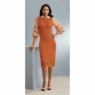 Faux 2-Fer Ruffle-Sleeve Sweater Dress, , large