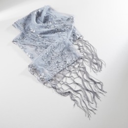 Sequin Embellished Wrap, , large