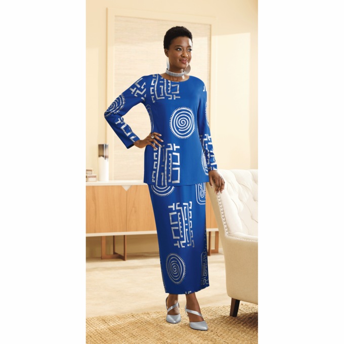 Power Print 3-Piece Wardrober, Cobalt Silver, large