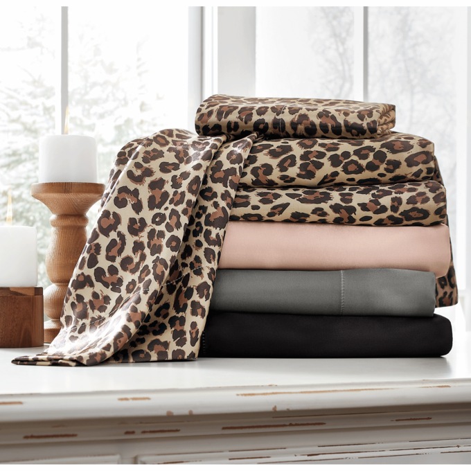 Sleek Satin Sheet Set, Gray, large