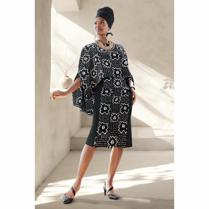 Sabra Cape Dress, , large