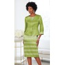 Polka-Dot Stripe Jacket Dress, , large