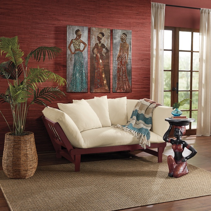 3-Piece Stylish African Lady Wall Art, , large