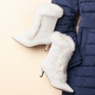 Faux Fur Trim Boot, , large