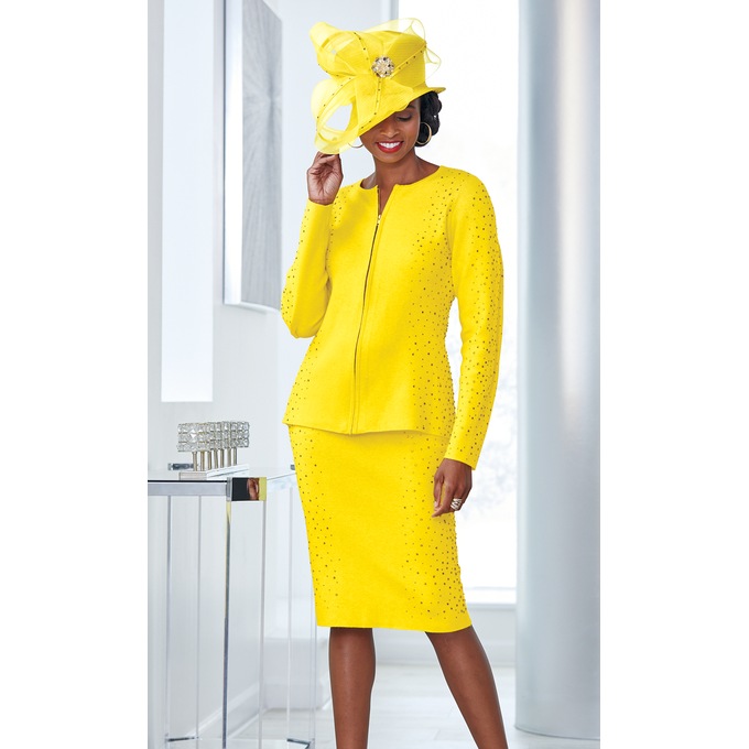 Bedazzled Skirt Suit, , large