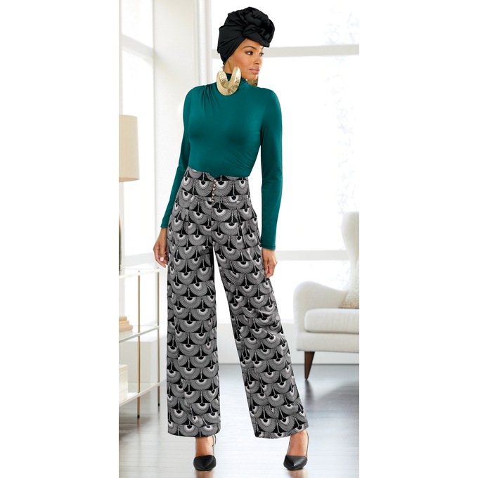 Miss Maleigha Bodysuit and Button-Up Pant, , large