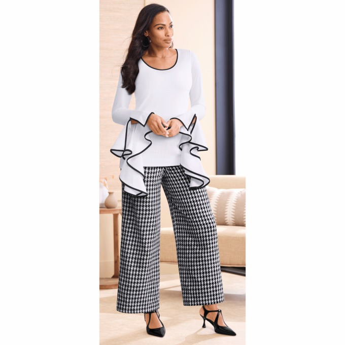 Dola Top and Helene Houndstooth Pant, , large