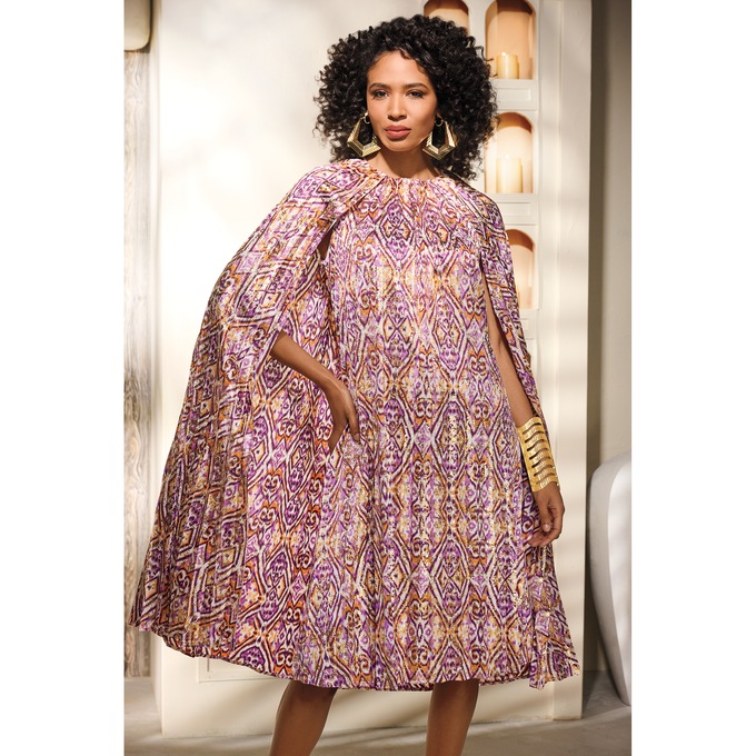 Kamella Pleated A-Line Dress, , large