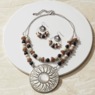 Natural-Look Necklace & Earring Set, , large