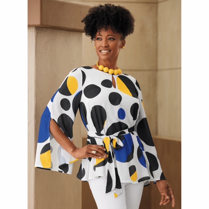 Eliza Dot Blouse, , large