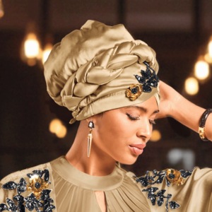 Nyasia Turban, Gold, large