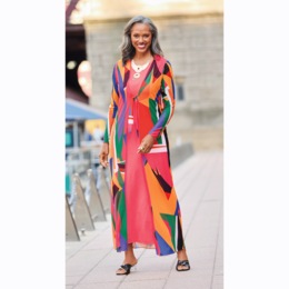 Fabina Maxi Jacket Dress, , large