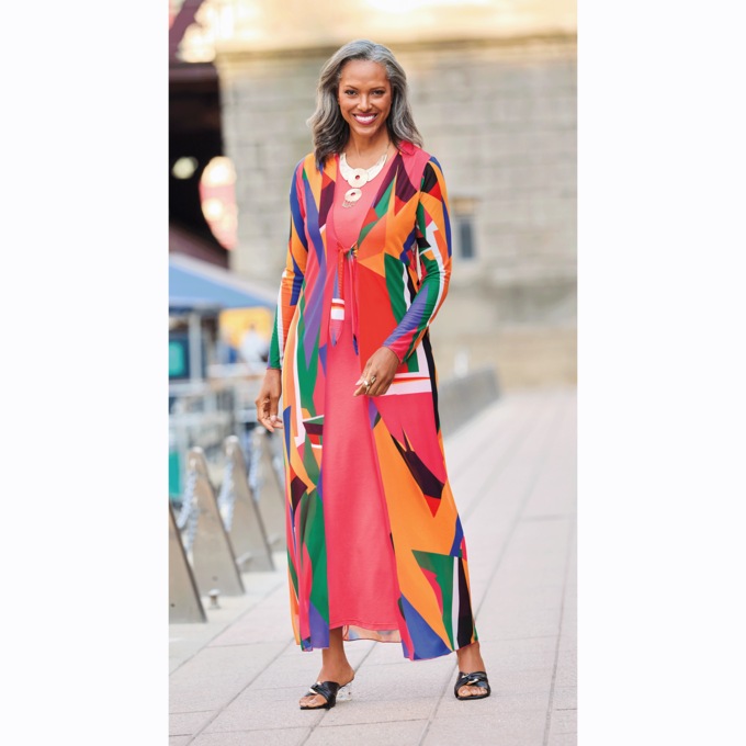 Fabina Maxi Jacket Dress, , large