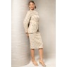 Savannah Sequined Tweed Skirt Suit for Women with Faux-Pearl Buttons, , large