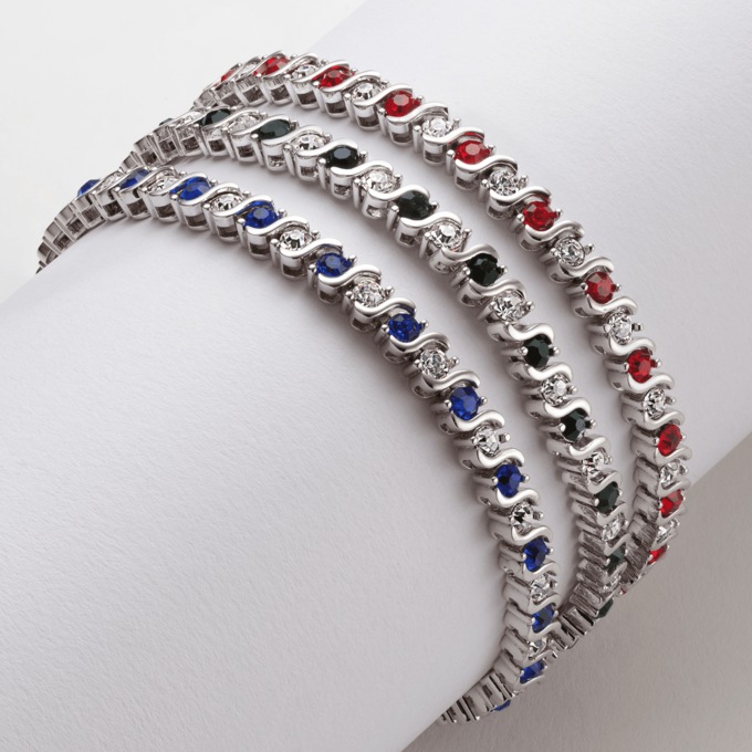 Crystal Bracelet Trio, , large